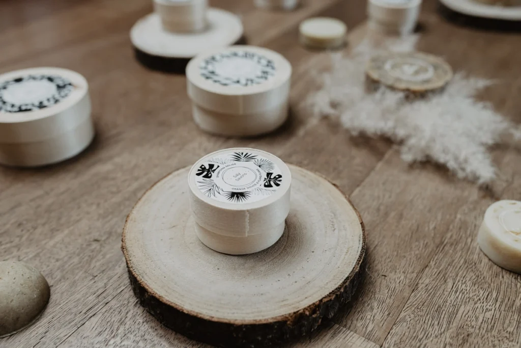 Zoom sur un savon solide